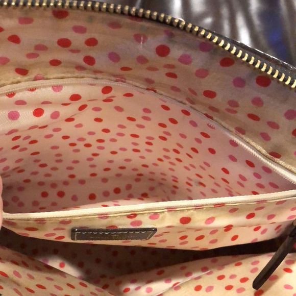 KATE SPADE Black Leather Satchel Top Zipper Bag with Front Zipper Pocket - Picture 10 of 16